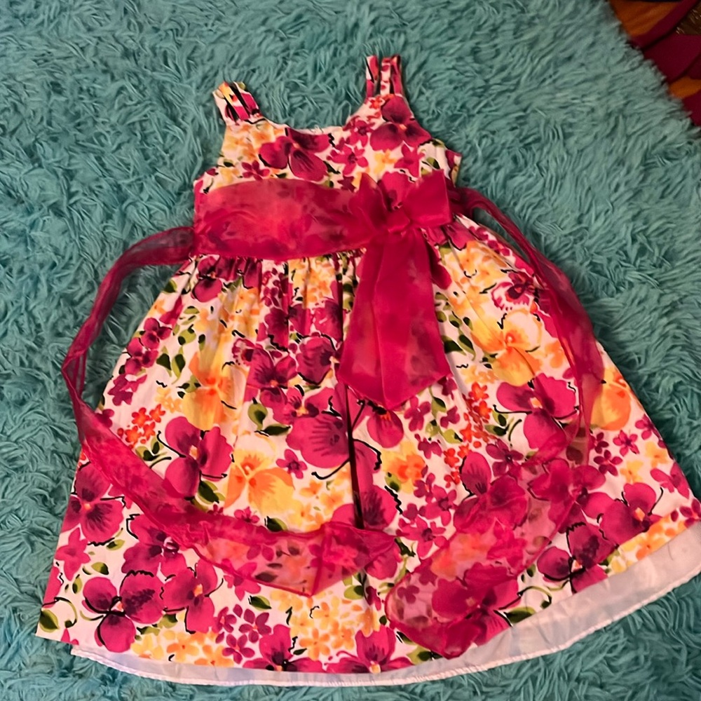 Girls Bonnie Jean floral dress